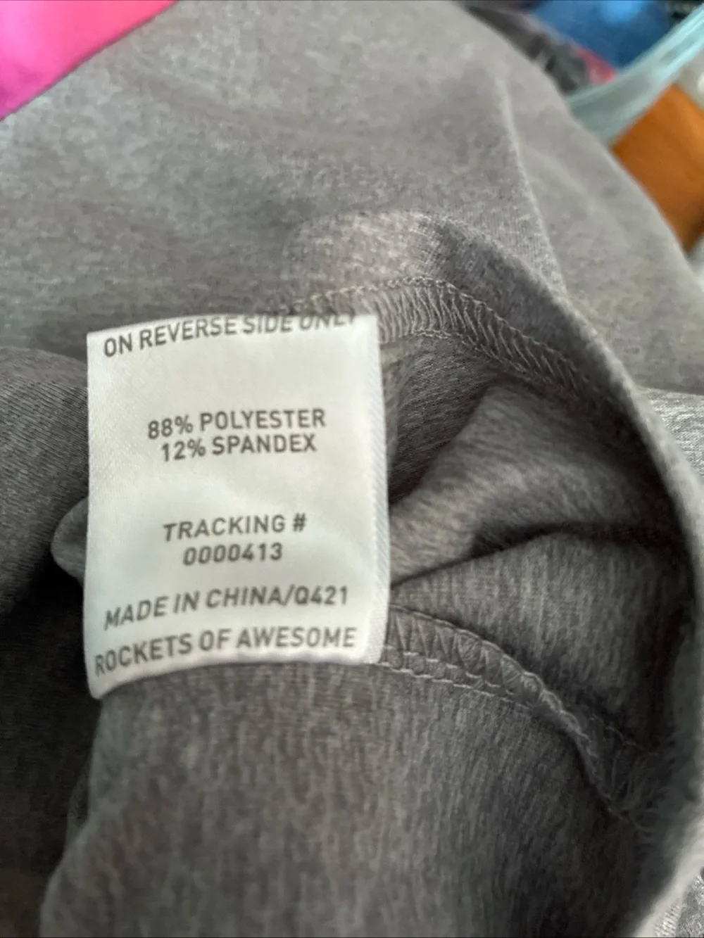 Rockets of awesome girls, long sleeve active top size 12/thumb holes